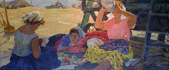'Midday Rest' by Vasily Kuzmich Komolov