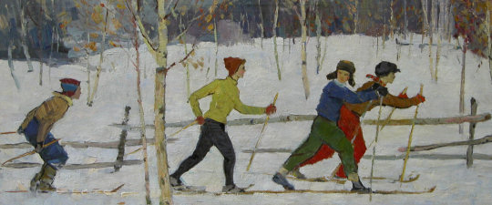 'Winter Relay' by Vasily P. Krivoruchko