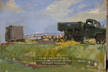 'On The Summer Meadow' by Vasily Kuzmich Komolov