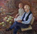 Apples, Oil on Canvas, by Michael Shpakovsky Chattanooga Art Galleries Russian Painting 148