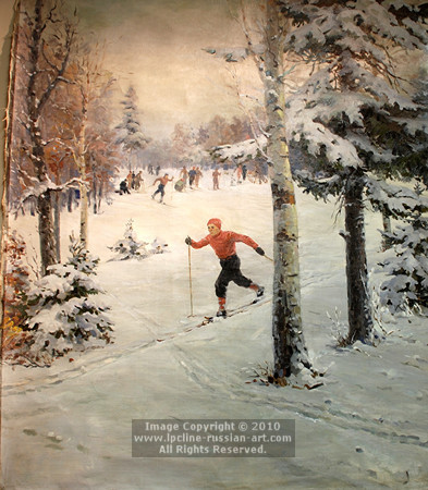 ''Winter Day'' by Mikhail Ivanovich Likhachev