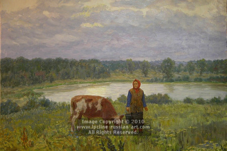 ''Rural Landscape'' by Pyotr I. Maiorov
