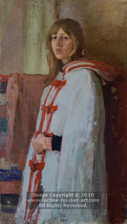 ''Girl In A White Cape'' by Aleksandr S. Murylov