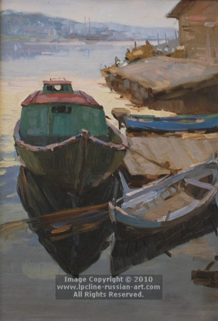 ''Boats'' by Nikolai Dmitrevich Chernushkin