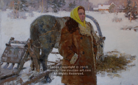 ''Agronomist, Irina Zavyalova'' by Nikolai Dmitrevich Chernushkin