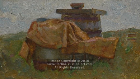 ''At The Camp'' by Nikolai Dmitrevich Chernushkin