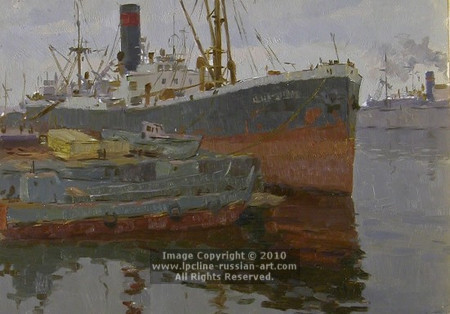 'In The Port' by Nikolai Dmitrevich Chernushkin