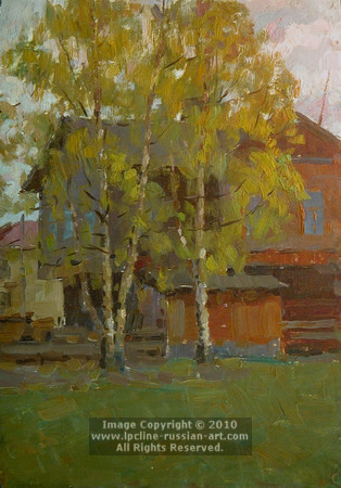 'Landscape With Covered Bridge' by Nikolai Dmitrevich Chernushkin