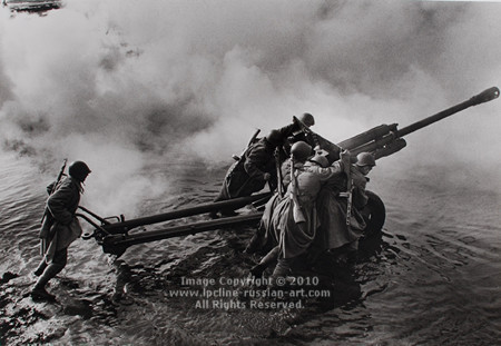 ''Crossing The Oder River' 1945' by Dmitri Baltermants 1912-1990