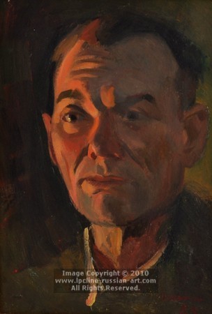 'Study to the painting 'Moscow Calling'' by Vladimir E. Shpakovsky