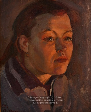 'Study to the painting 'Moscow Calling'' by Vladimir E. Shpakovsky