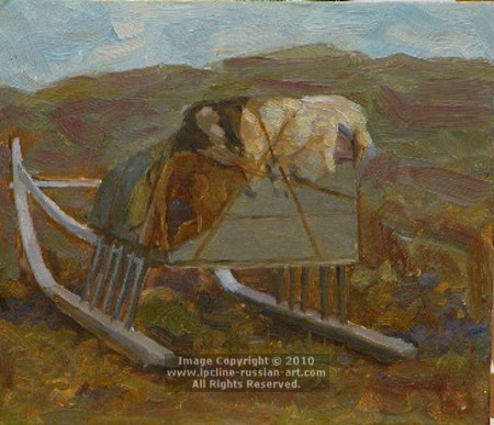 ''Sled'' by Nikolai Dmitrevich Chernushkin