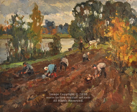 ''Beet Pickers'' by Fyodor Pavlovich Zvonarev
