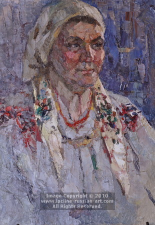 ''Woman In A Posh Outfit'' by Vasily P. Krivoruchko