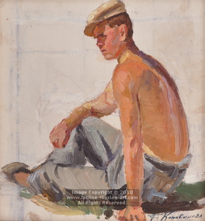 ''Sasha, Water Tanker'' by Tatyana Konovalova Kovrigina