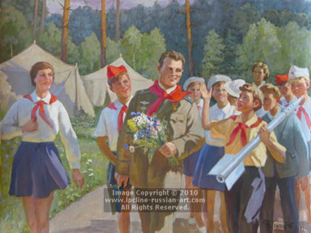 'A Guest of the Pioneers' by Gregori Andreevich Goncharov