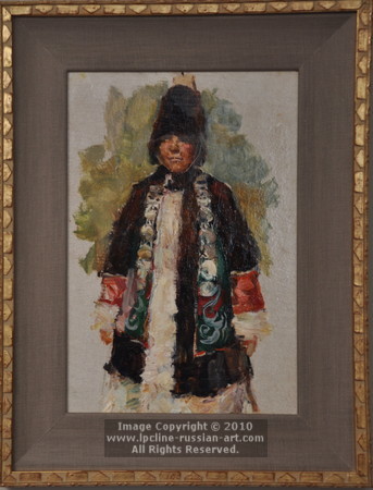 ''Woman In The National Costume'' by Villi Leopoldovich Mokrozhitskiy