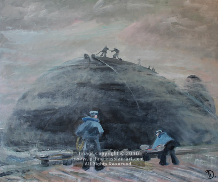 ''Docking The Sub'' by Victor Andreevich Donskoi