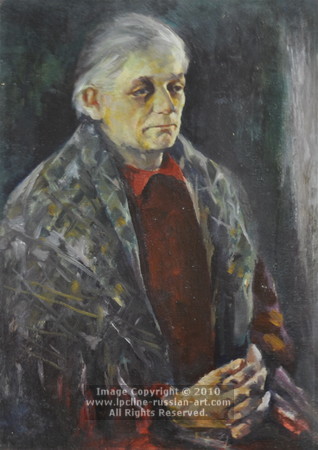 ''Likhachev's Mother'' by Mikhail Ivanovich Likhachev