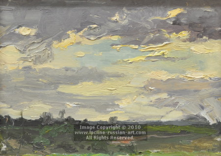 ''Cloudy Day'' by Vasily Kuzmich Komolov