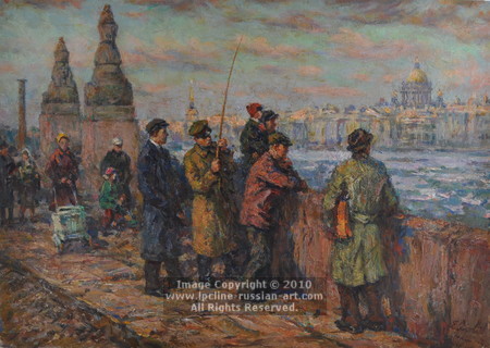 ''On The Palace Bridge' St. Petersberg' by Yevgeni Soloyvev, E.