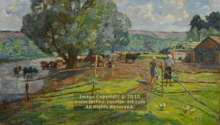 ''Noon At The Lake'' by Lev N. Kazakevich