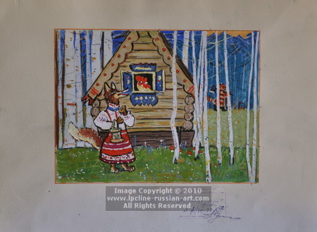 ''The Fox And The Hen'' by Zinovi Popov