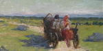 'Girl On The Wagon' by Gregori Andreevich Goncharov
